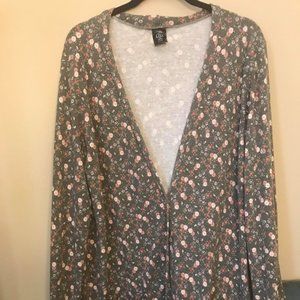 Agnes & Dora Boyfriend Cardigan Duster XXXL Flower